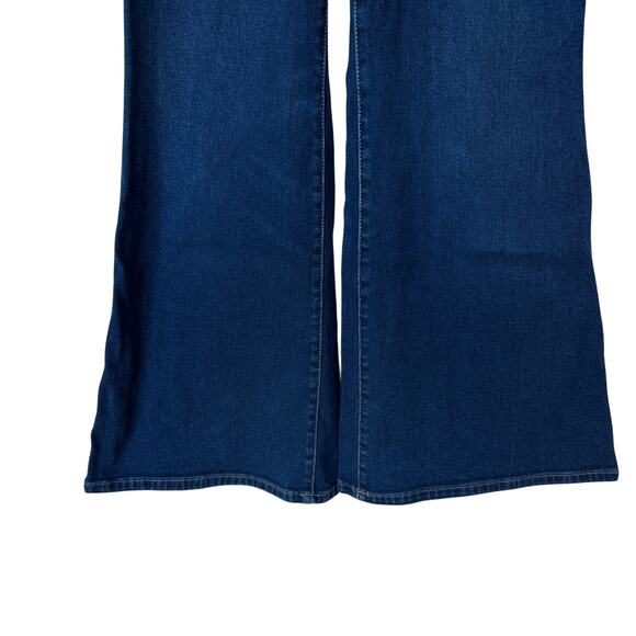 Wrangler Jeans Wanderer 622 High Rise Flare Dark Blue Wash Denim Women's Size 30 - Picture 5 of 9